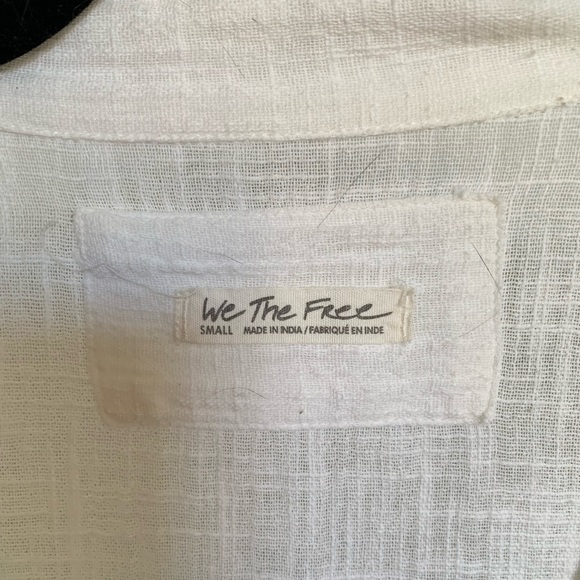 Free People Linen Like Flowy Button Down - Picture 4 of 7